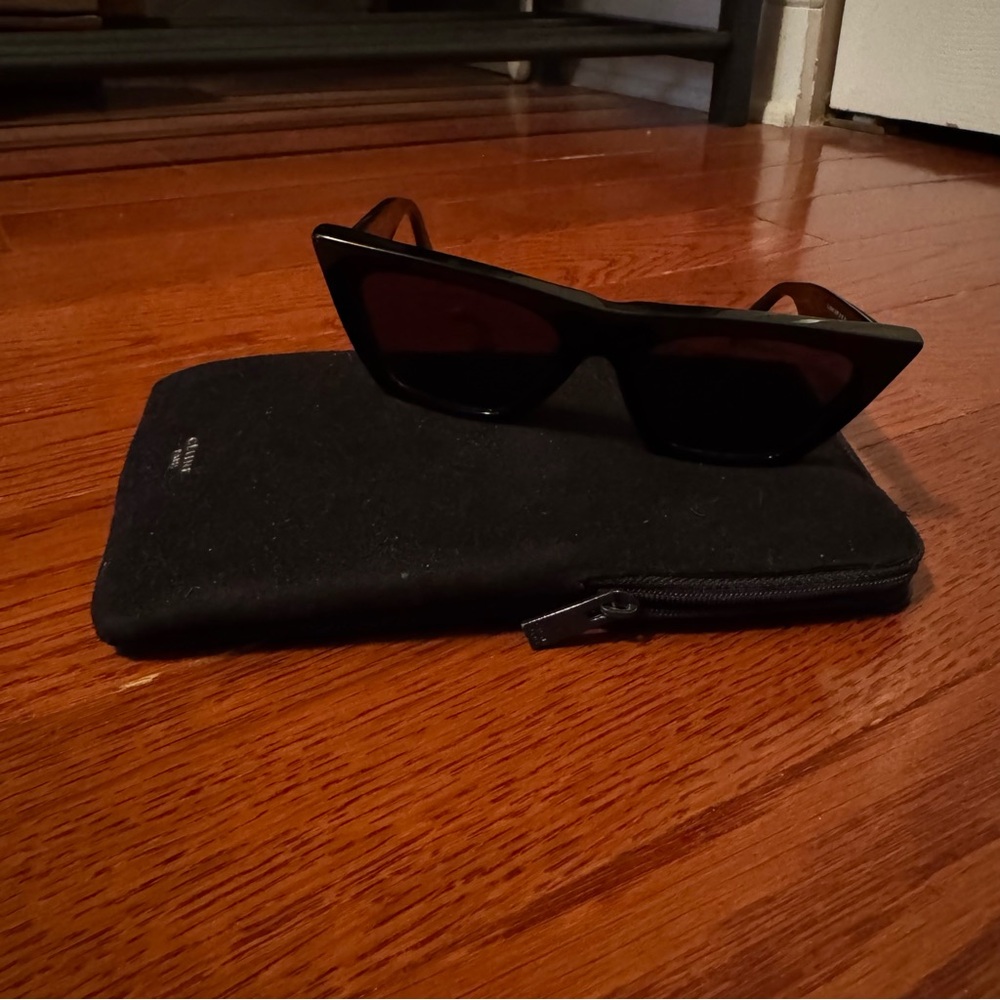 Celine Edge Cat Eye Black Sunglasses CL 41468/S - Picture 3 of 12